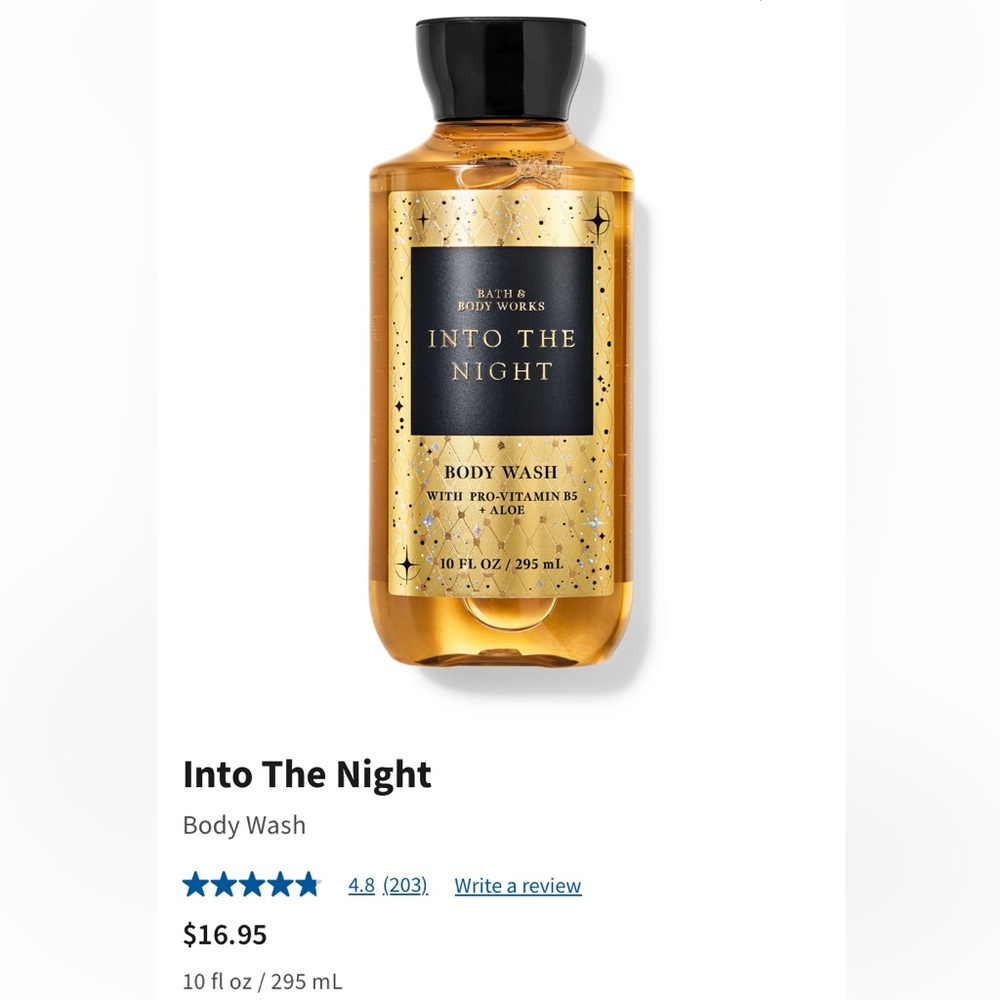 ✨2-pc Set “INTO THE NIGHT” BBW Collection, Body Spray+Body Wash NWT & Gift Wrap - Picture 8 of 8